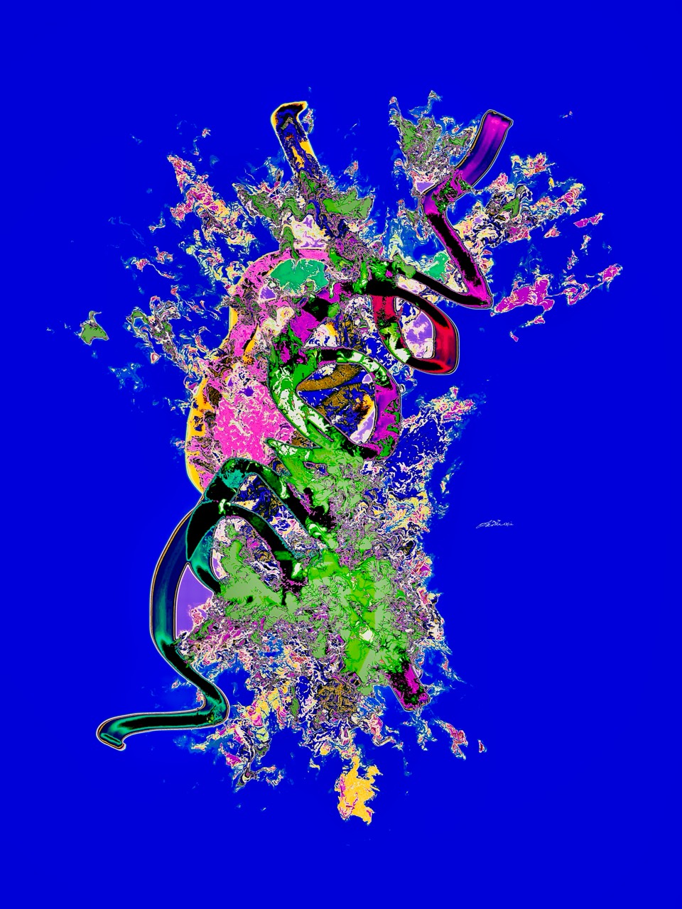Cobalt Entanglement, a current Tree series artwork